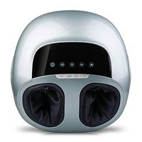 HIXGB Electromagnetic Foot Massager - Shiatsu Foot Massage Machine Electric Massage Deep Kneading with Heat Rolling and Air Compression - for Home Office,TitaniumBlue