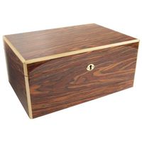Savoy by Ashton Large Humidor in Black Calabash, 100 Cigar Capacity