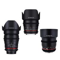 Rokinon Cine DS Portrait Lens Bundle, 35mm T1.5, 50mm T1.5, 85mm T1.5 for Nikon