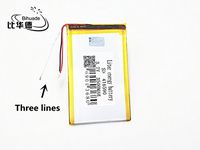 BIHUADE 3 line 3.7V 416590 3500MAH Lithium Polymer Li-Po Rechargeable Battery for DIY Mp3 MP4 MP5 GPS