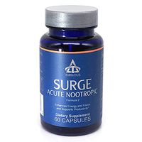 Surge Acute Nootropic - Enhance Productivity, Energy & Focus - Advanced Natural Nootropic Supplement: Caffeine, L Theanine, Panax Ginseng (Ginsenoside)