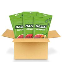 HALLS Defense Dietary Supplement Drops Variety Pack - 180 total drops (Watermelon, Assorted Citrus & Pink Grapefruit),30 Count (Pack of 6)