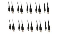 10 Pack USB 2.0 A Male To Mini-B Male 3 Feet Black, CNE465666