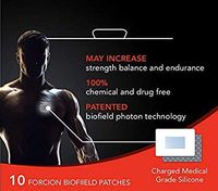 FORCION Biofield Patches, Increase Balance, Strength and Endurance, Great for Workouts and Sports, Patented Biofield Technology, 100% Chemical and Drug Free, 10 Biofield Patches
