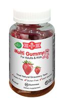 Biotree Labs Gummy Multivitamins for Adults & Kids - Delicious Natural Strawberry Gummy Bear Vitamins - Kosher Certified Gluten Free No Artificial Flavors or Colors