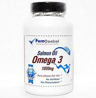 Salmon Oil Omega 3 1000mg // 200 Capsules // Pure // by PureControl Supplements
