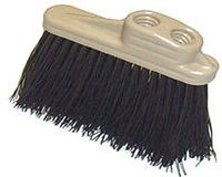 HUB City Industries 2021DH 2" x 6" Stiff Black Plastic Bristles, 4" Trim, Molded Plastic Block