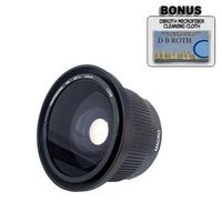 .42x HD Super Wide Angle Panoramic Macro Fisheye Lens For The Canon VIXIA HF G20, HF G30 Digital Camcorder