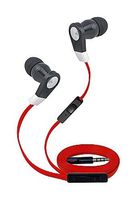 Super High Clarity 3.5mm Stereo Earbuds/Headphone for Samsung Galaxy J7 Prime,Express Prime 2, J7 V, Xcover 4, J3 Emerge, On Nxt,A8, On8, On7 (2016),Z2 (Red) - w/Mic & Volume Control + MND Stylus