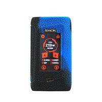 KKmod Silicone Case for Smok Morph 129W, Anti-Slip Protective Silicone Case Skin Rubber Cover for Smok Morph Vape Box Rubber case wrap Shield (Blakblue)
