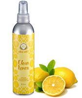 Aira Mist Clean Lemon Organic Room Spray - Essential Oil Spray with Therapeutic Essential Oils of Lemon & Orange - Living Room Spray & Bathroom Spray Free of Alcohol & Parabens - 8 Ounces