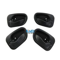 New Model 2017 4 PCS New Inside Door Handle Front Rear L/R Black Fit for Hyundai Accent 95-99
