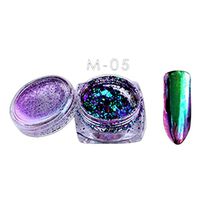 Nail Art Tool,Putar Sexy 6 Colors Powder Flakes Nail Bling Mirror Shimmer Powder Nail Art Glitter