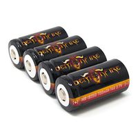 4 Piece IMR 18350 700mAh 14A 3.7V High Drain LiMn Demonfire Rechargeable Battery with Button Top