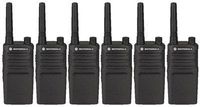 6 Pack of Motorola RMM2050 Two way Radio Walkie Talkies