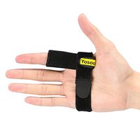 Wandisy Adjustable Finger Protector Trigger, Finger Splint Brace with Aluminium Bar Hook & Loop Straps
