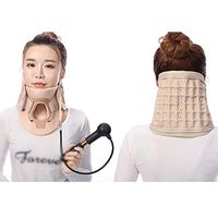 JM-D Cervical Neck Traction Device Home Medical Cervical Traction Pain Relief Neck Brace Cervical Tractor Orthosis Vertebrae Support Belt with Pump