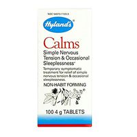Hyland's Homeopathic Calms Nerve Tension Sleeplessness, 100-4 gr. Tablets