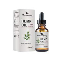 Hemp Oil Drops, 10 000 mg, Natural CO2 Extracted, 100% Organic, Pain, Stress, Anxiety Relief, Reduce Insomnia