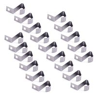 LETAOSK for AAA Battery Silver Tone Metal Positive Negative Conversion Spring Contact Plate 20pcs/Pack