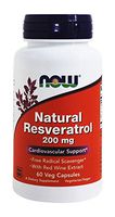 Natural Resveratrol, 200 Mg, 60 VCaps by Now Foods (Pack of 3)