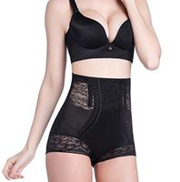 Ewandastore Postpartum Recovery Waist Support Belt,Pelvis Underwear Pants Abdomen Binder Weight Loss Waist Trimmer Corset,Black,2XL