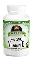 SOURCE NATURALS Vegan True Non-GMO Vitamin E 400 IU Tablet, 50 Count