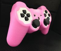 One Piece 1x Brand New High Quality Playstation PS3 Remote Controller Silicon Protective Skin Case Cover -Light Pink/ Clear Pink Color
