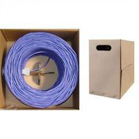 CAT5E, UTP, Bulk Cable, Solid, 350MHz, 24 AWG, Purple, 1000 ft (10X6-041TH) -