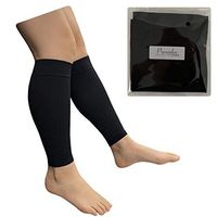 Presadee Shin 20-30 mmHg Firm Compression Swelling Extra Wide Leg Calf Sleeve (Black, 4X-Large)