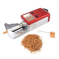 Cigarette Automatic Rolling Maker,6.5 mm Slim Tube auto Cigarette Machine, Cigarette Maker, Mini Electric Cigarette Tobacco Rolling Automatic Roller Maker Machine,with Clear Hopper,Red