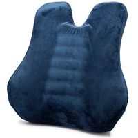 Jueven Memory Foam Lumbar Cushion - Premium Lumbar Support Pillow Lower Back Pain Relief, Protect & Soothe Your Back -Soft & Firm Balanced Chair Pillow