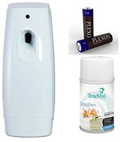 TimeMist Metered Fragrance Dispenser Refills, Clean N Fresh, 6.6 Ounces(332502TMCACT), Single (Bundle (Dispenser, Refill, AA-Batteries)
