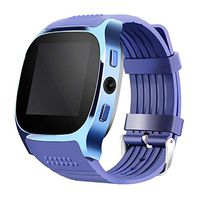 Aaliyah New T8 Smart Watches Support SIM &TF Card With Camera Sync Call Message Men Women Smartwatch Bluetooth Watch For Android (Blue)