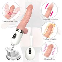 Huge Dòngs Handsfree Másságe Wand Personal Relax Mássager with Suction Cup Intelligent Heating Deep Rotation Thrusting Endless Pleasure Nǐpple Vǐbrátors Body Stimulator for Women Necklack