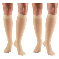 Truform Compression 30-40 mmHg Sheer Knee High Stockings Beige, Small, 2 Count
