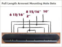 Armrest Pads, Padded, Full Length / 14" Long, 1 Pair