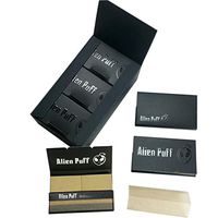 Alien Puff Black Pack 1.25 Size Cigarette Papers & Filter Tips (24 x 50 x 50)