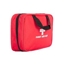 CFPPX Red First Aid Bag Empty, First Aid Kit Empty First Aid Pouch Small Mini Waterproof for First Aid Kits Pack Emergency Hiking Backpacking Camping Travel Car Cycling