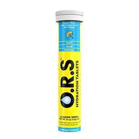 O.R.S Hydration Electrolyte Tablets, Hydration Multiplier with 60% Less Sugar and Calories, 24 Tablets, 12 Servings (Lemon)