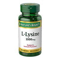 Nature's Bounty L-Lysine 1000 mg Tablets 60 ea (Pack of 4)