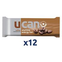 UCAN Energy Bars with Plant Protein and SuperStarch, Coffee- Gluten Free, Low Sugar, Vegan Friendly - Anytime Energy, Curb Cravings, (12 Pack)