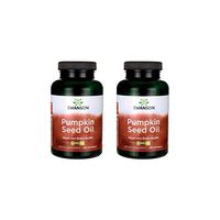 Swanson Pumpkin Seed Oil Brain Health Cardiovascular Support High Bioavailable Essential Fatty Acids (EFAs) Combination Herbal Supplement 1000 mg 100 Softgel Capsules (2 Pack)