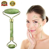Jade Roller，face Roller，Quartz Roller，Jade Roller for face， Jade Massager for Face and Neck，Natural Quartz Roller with Natural Anti Aging Jade Stone for Face Eye Massage Roller -Green