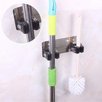Lome123 Mop Hook Kitchen Bathroom Storage Hooks Nail-Free Wall Door Hook