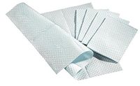 Medline NON24356BH 2-Ply Tissue/Poly Professional Towels, 13"x18", Blue