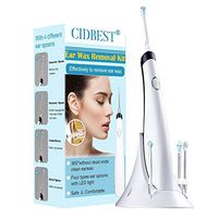 Ear Wax Removal Kit, Ear Cleaner, Electric Earwax Removal Tools, Ear Vacuum Cleaner, Soft Silicone,4 Types Ear Spoons, with LED Light Powerful Suction, Safe ＆ Comfortable for Adults/Kids