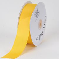 BBCrafts Light Gold Satin Ribbon Single Face 1/4 inch 100 Yards