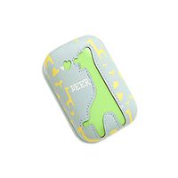 Cute Cartoon Pattern Creative Contact Lens Case Storage Holder for Lens Caring, Deer Green 8.3x5.5cm