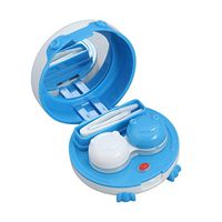 ROSENICE Contact Lenses Cleaner Contact Lens Case Daily Care Portable With Mirror And Tweezer